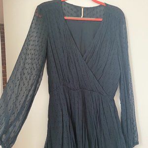 Free People Dark Blue Dress Size XS